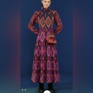 Colorful Geometric Patterned Dress